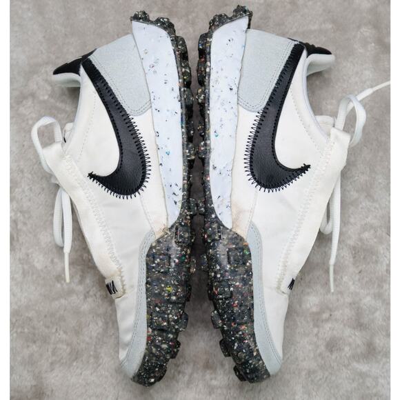 Nike Waffle Racer Crater White Black Gray Sneakers Womens Size 7 CT1983-104 - Picture 3 of 16